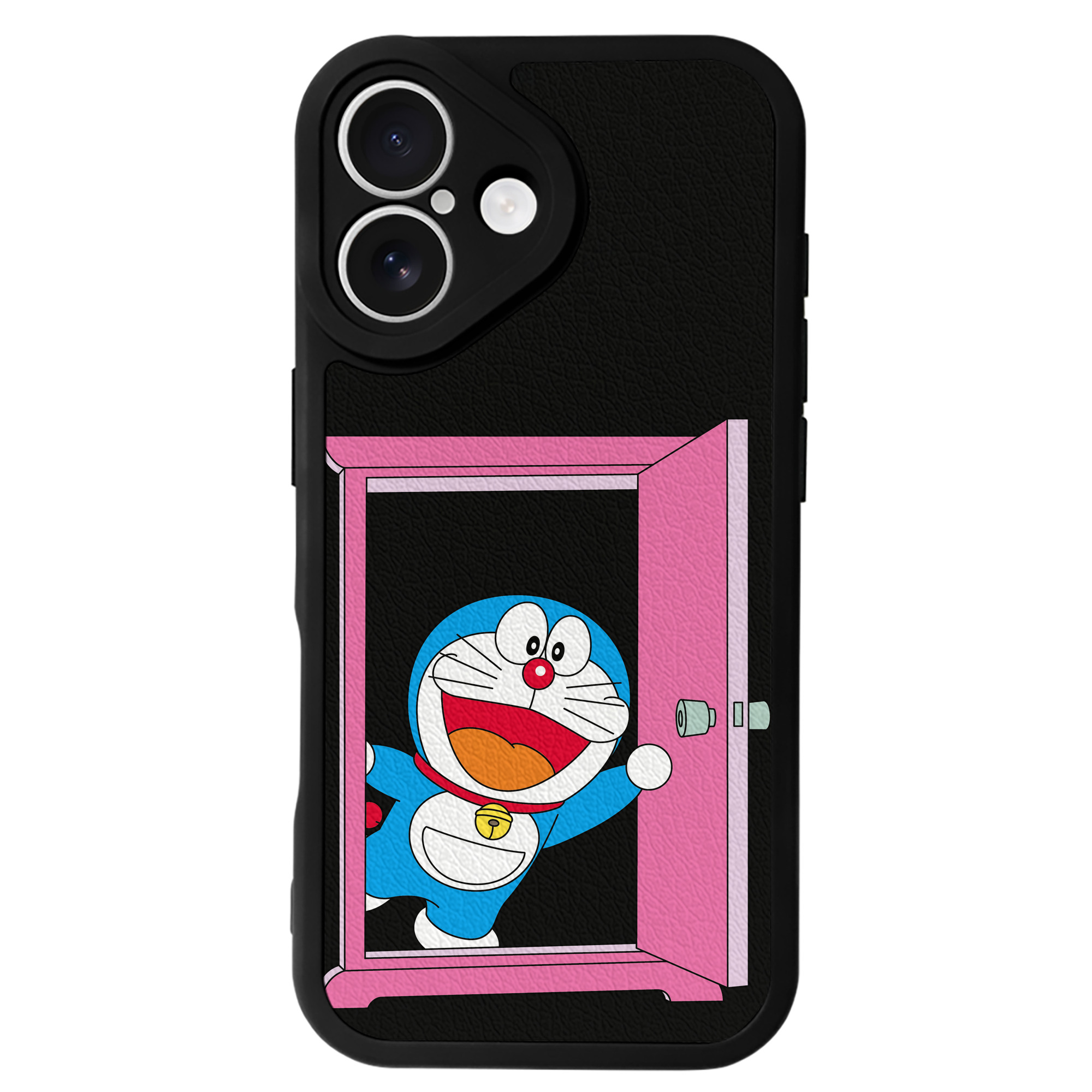 （画像用） ドラえもん Doraemon 【iPhone 16シリーズ対応】シリコンスマホケース（レザー調） 材質：シリコン